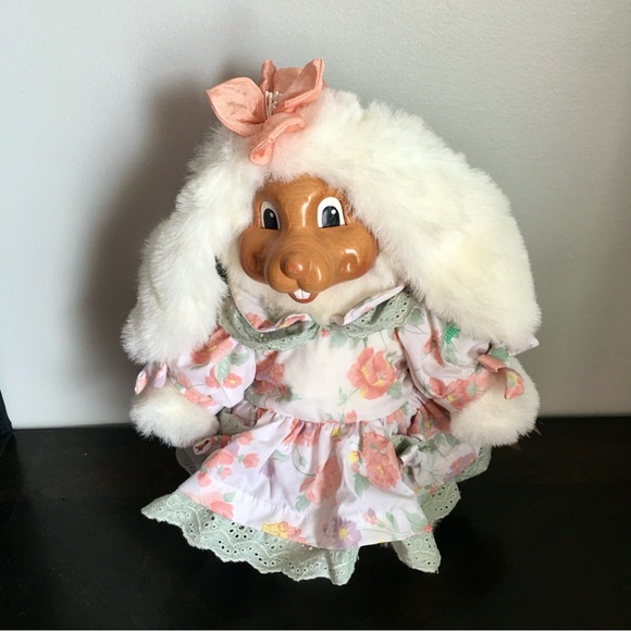 VTG 1992 Robert Raikes “Buttercup” 13” Wood Face & Feet Rabbit Original Box - Picture 6 of 11